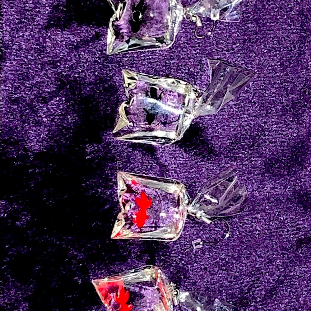 Goldfish bag earrings